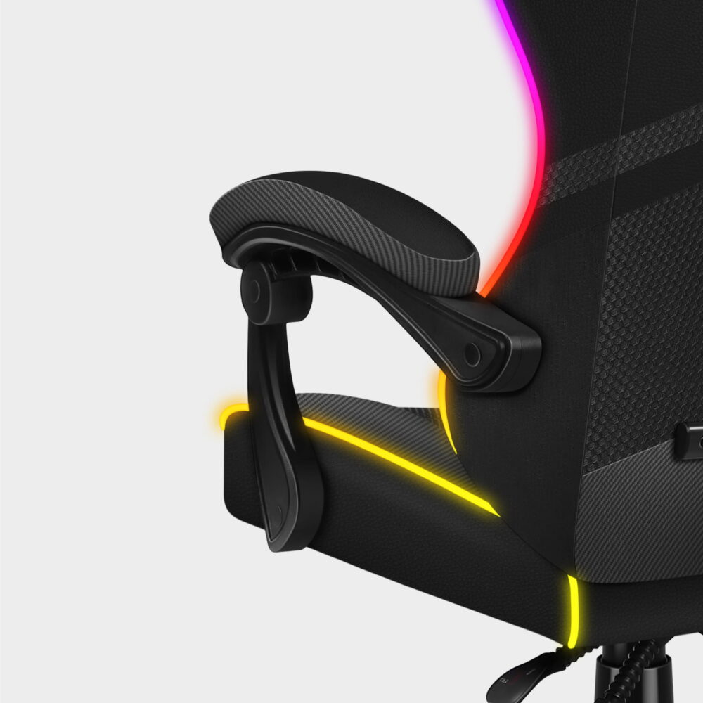 force 4.4 rgb black armrests Gejmerska Stolica Huzaro Force 4.4 RGB Crna