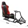 Huzaro Speed 6.0 – kokpit simulatora vožnje sa prikazanim dimenzijama (108 × 136 × 56 cm)