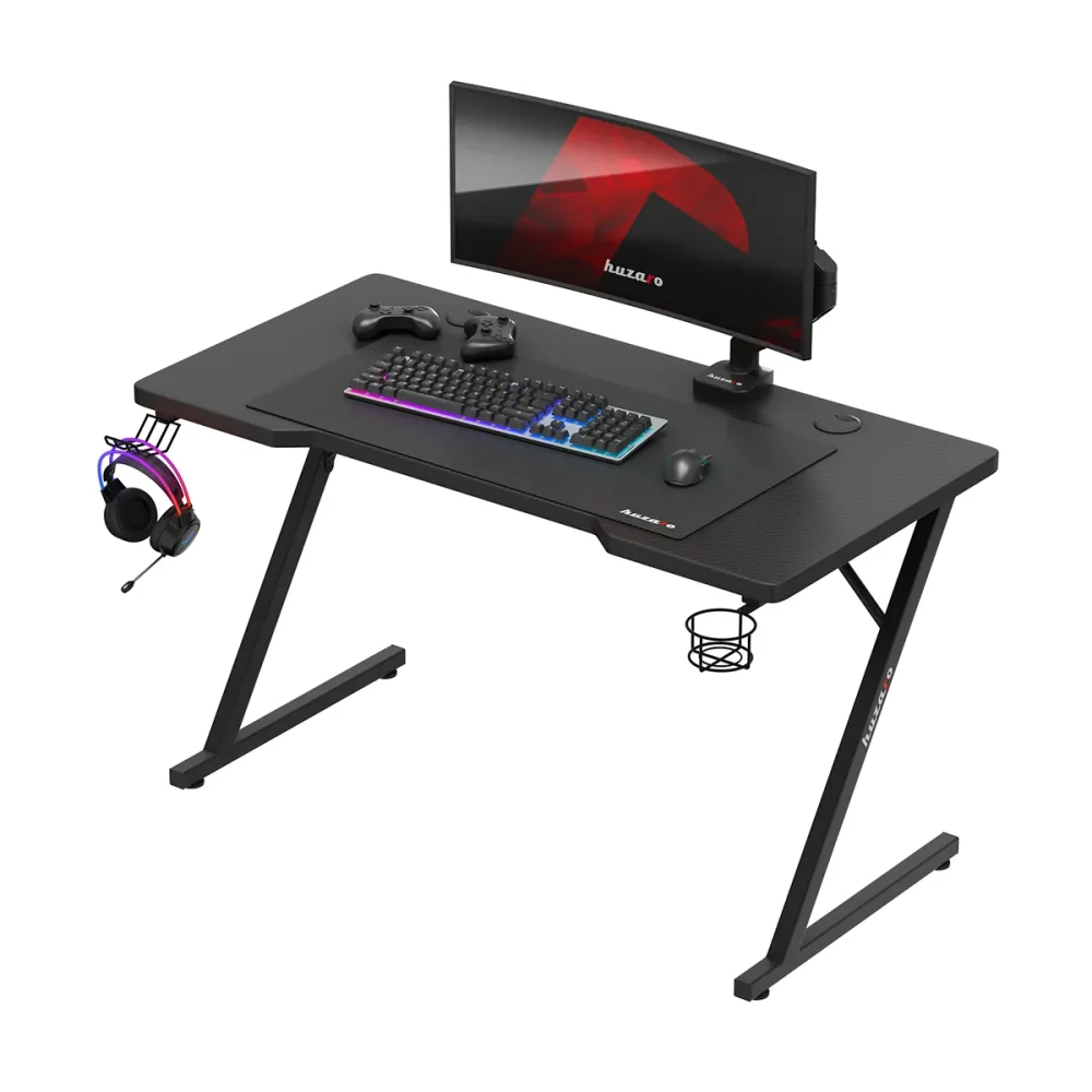 hero2.5 black bevel left accessories Gejmerski sto Huzaro Hero 2.5 crni