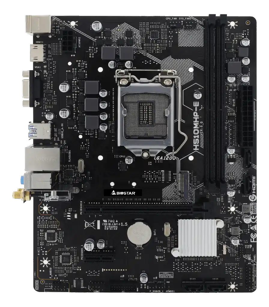 108711 Matična ploča 1200 Biostar H510MHP-E 2.0 VGA/HDMI/M.2