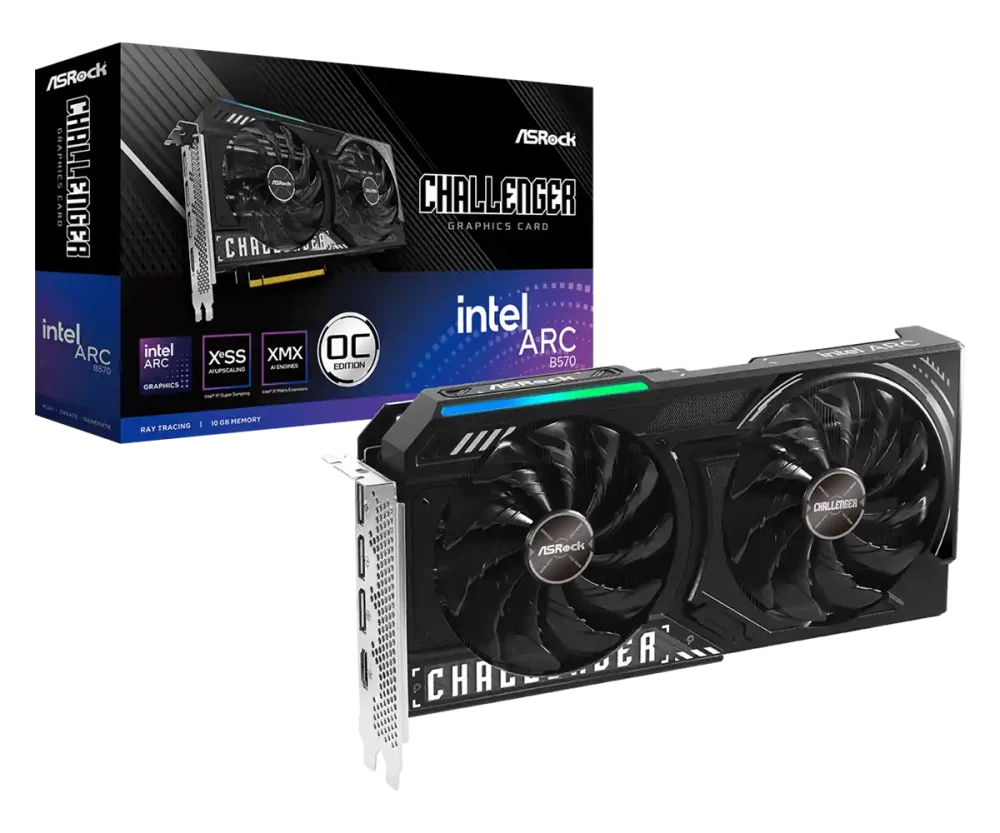 123492 Graficka karta Asrock Intel Arc B570 Challenger 10GB OC
