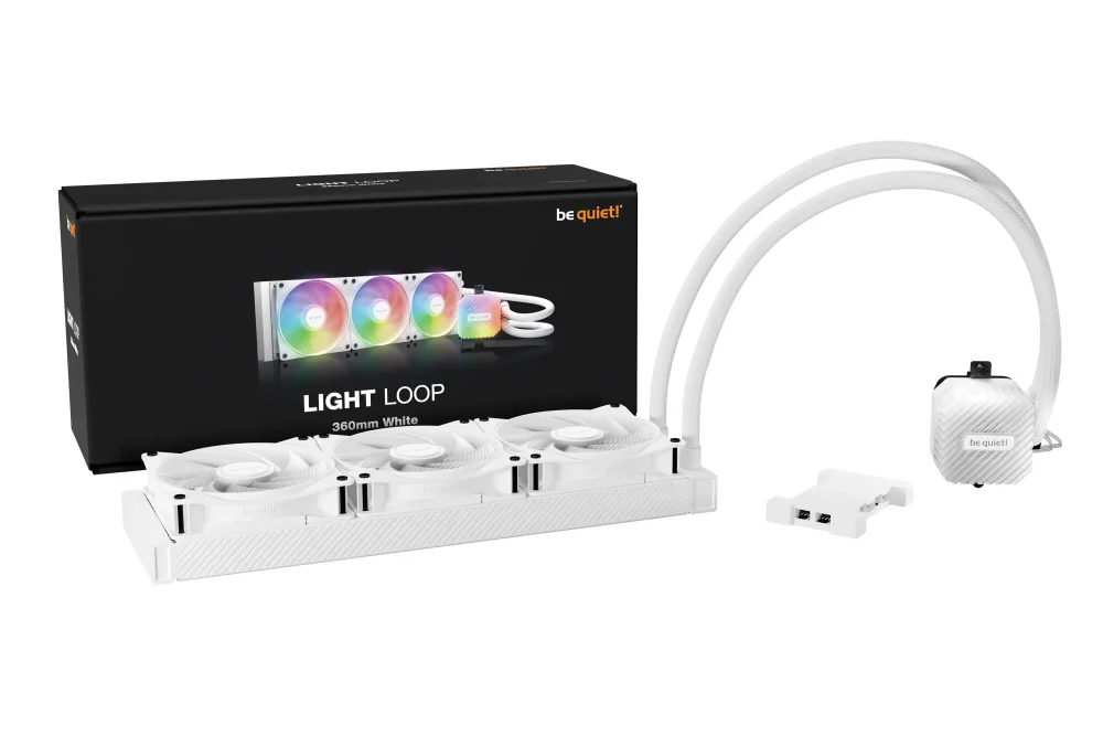 118493 CPU vodeno hladjenje Be Quiet ARGB Light Loop 360mm BW023 (AM4,AM5,1151,1150,1155,1200,1700) White