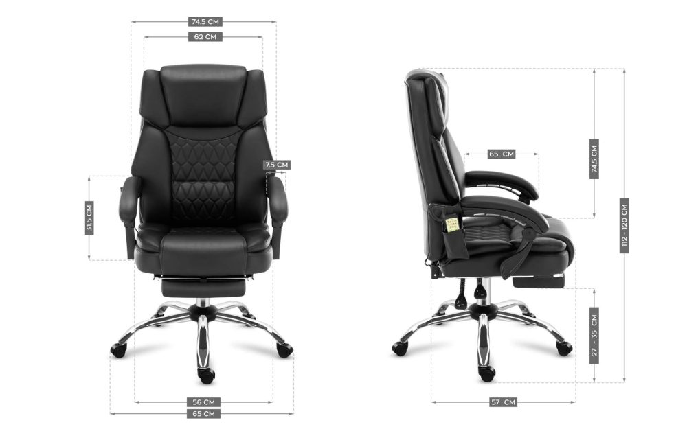 mark adler boss 60 massage office chair 4 Kancelarijska stolica sa masažerima Mark Adler Boss 6.0 Crna