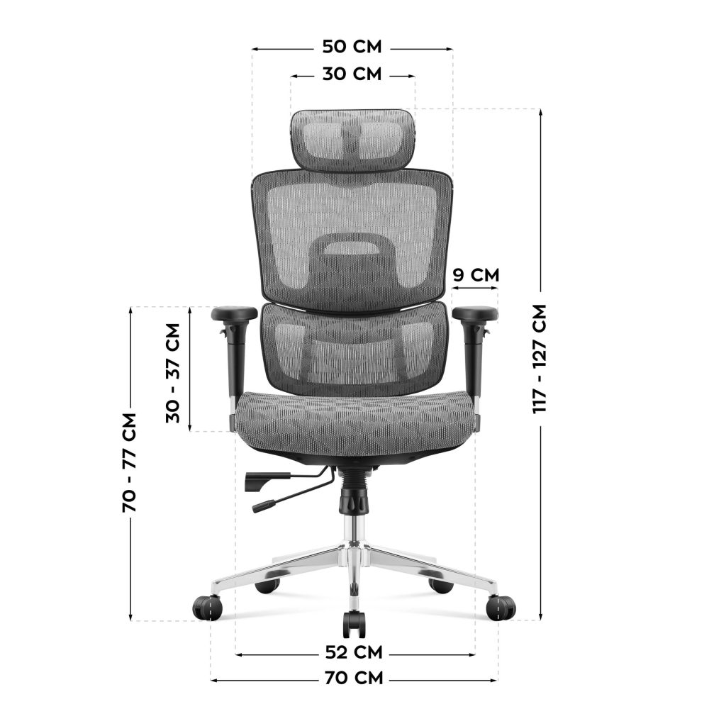 mark adler expert 79 black ergonomic chair 4 Kancelarijska stolica Mark Adler Expert 8.0 Grey