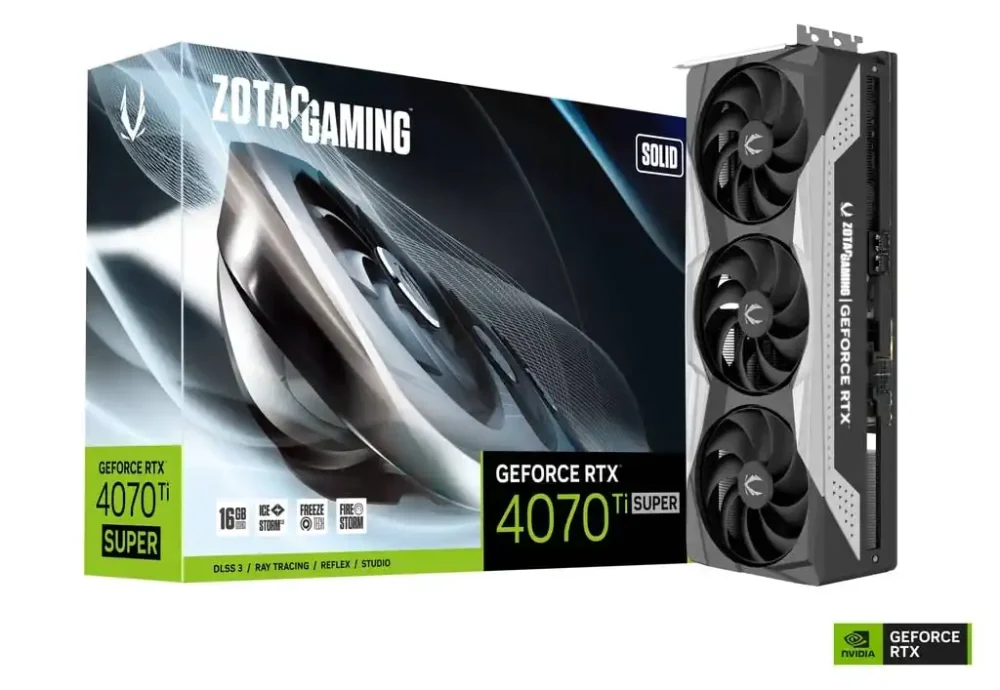124711 Grafička karta Zotac GAMING GeForce RTX 4070 TiSuper Solid 16GB DDR6 256bit HDMI/3xDP