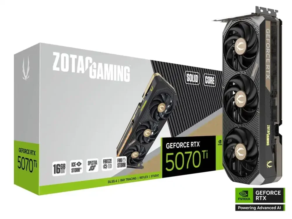 126016 Grafička karta Zotac Gaming Geforce RTX 5070 Ti Solid 16GB DDR7 256 bit 3xDP/HDMI