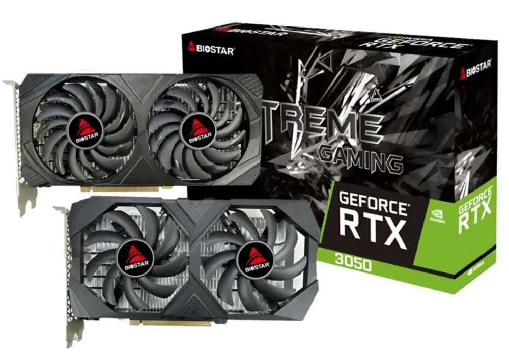 126119 Grafička karta Biostar GeForce RTX 3050 GDDR6 6GB 96 bit DVI/DP/HDMI