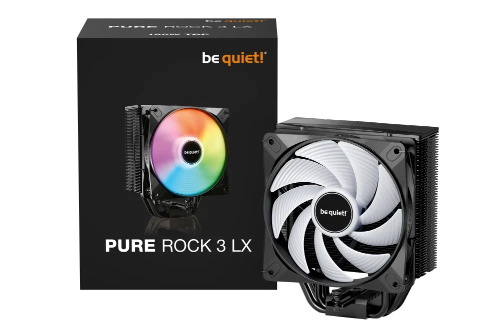 126718 CPU Cooler Be quiet Pure Rock 3 LX BK040 (AM4,AM5,1200,1700)/TDP-190W