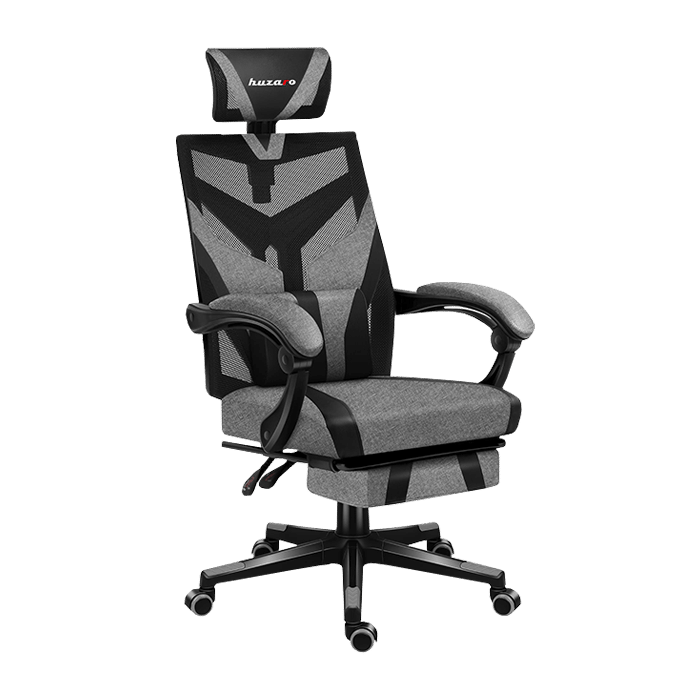 Anatomski prikaz Huzaro Combat 5.0 gaming stolice – prozračna mreža i lumbalna podrška