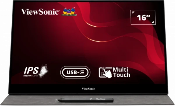 Monitor 15.6 Viewsonic TD1655  Touch 1920x1080/Full HD/IPS/60Hz/2xUSB-C/HDMI/Audio/Zvučnici