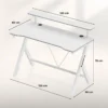 Dimenzije belog Huzaro Hero 1.9 gejming stola