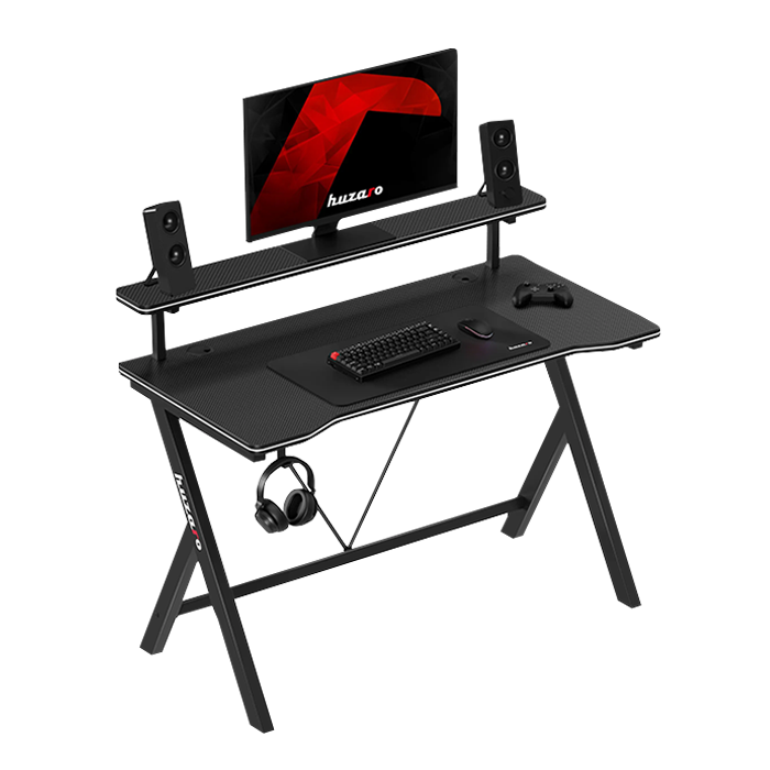 Naslovna slika crnog gaming stola Huzaro Hero 1.9
