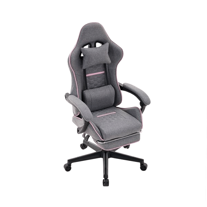 sivo roze stolica 1 Gejmerska stolica ePlayGame HC-4095 FABRIC PG sivo roze