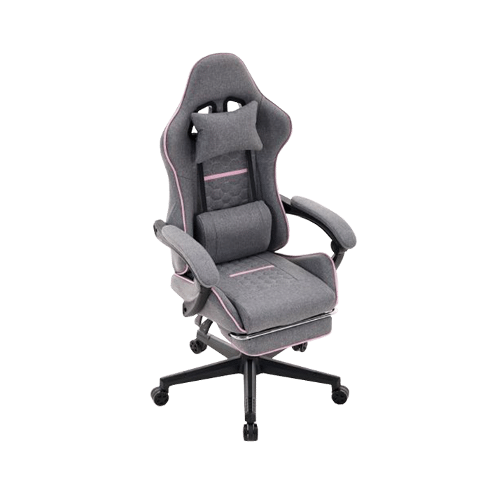 Gejmerska stolica ePlayGame HC-4095 FABRIC PG sivo roze