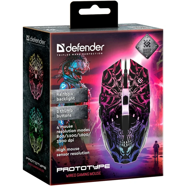 135114 Gaming miš Defender Prototype GM-670L 3200dpi
