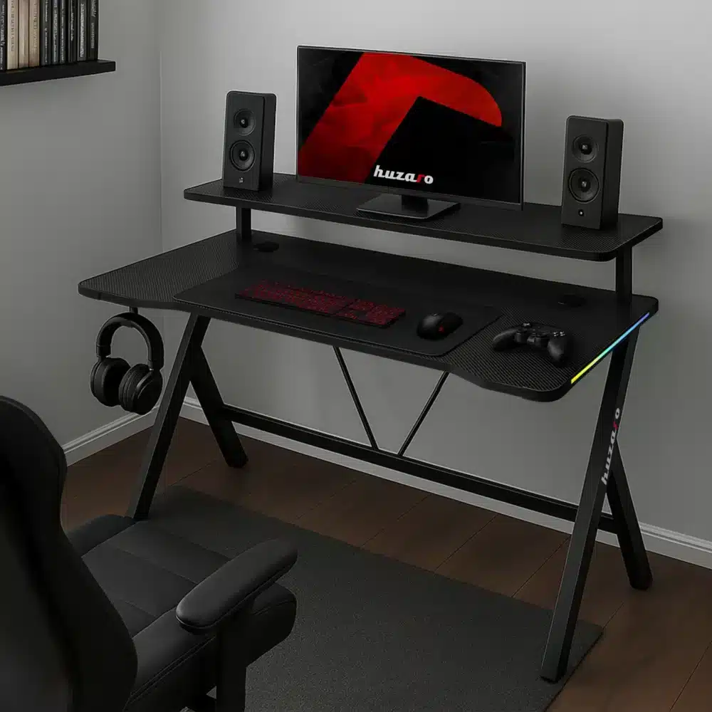 Hero1.9 RGB feature product arrangement Gejmerski sto Huzaro Hero 1.9 RGB Black - 120x60