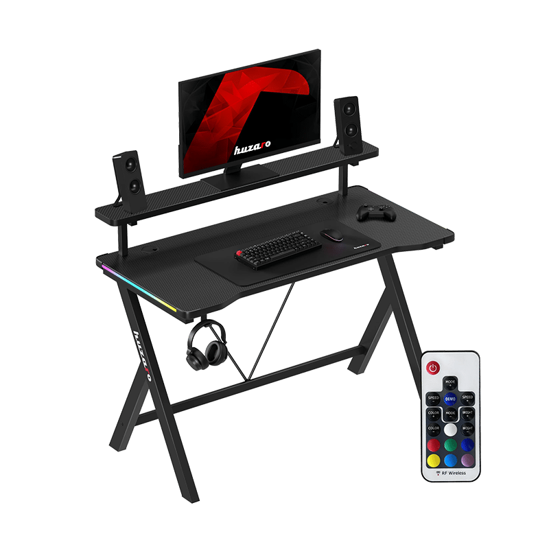 Gejmerski sto Huzaro Hero 1.9 RGB Black - 120x60