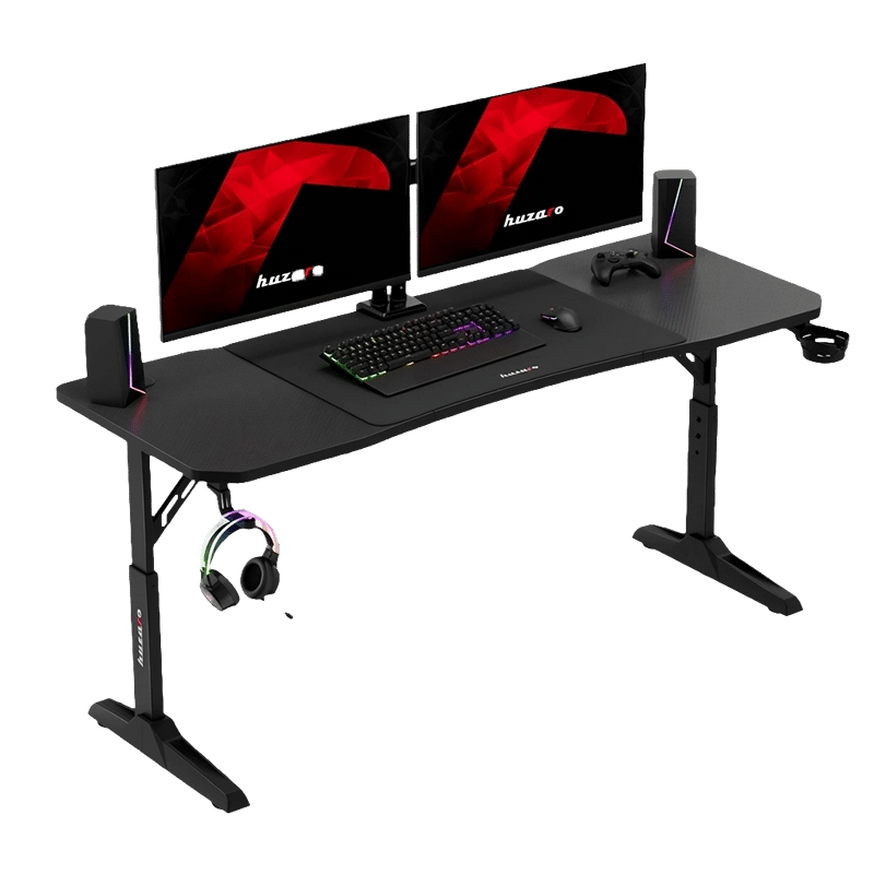 Gejmerski sto Huzaro Hero 4.6 Crni - Podesivi sto 160x60cm