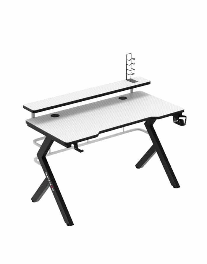 huzaro hero 50 white gaming desk 1 Gaming sto Huzaro Hero 5.0 white