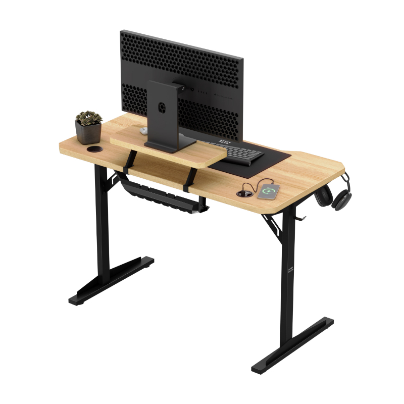 leader5.1 oak back accessories Kancelarijski stoMark Adler Leader 5.1 Hrast sa postoljem za monitor