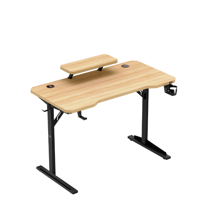 leader5.1 oak bevel right Kancelarijski stoMark Adler Leader 5.1 Hrast sa postoljem za monitor