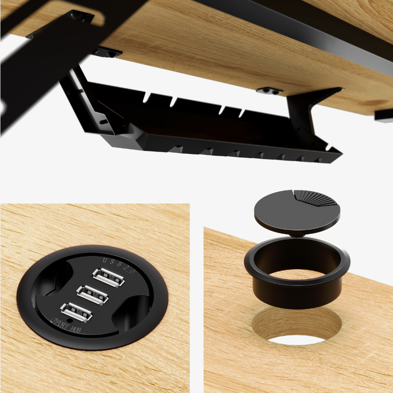 leader5.1 oak feature accessories2 Kancelarijski stoMark Adler Leader 5.1 Hrast sa postoljem za monitor