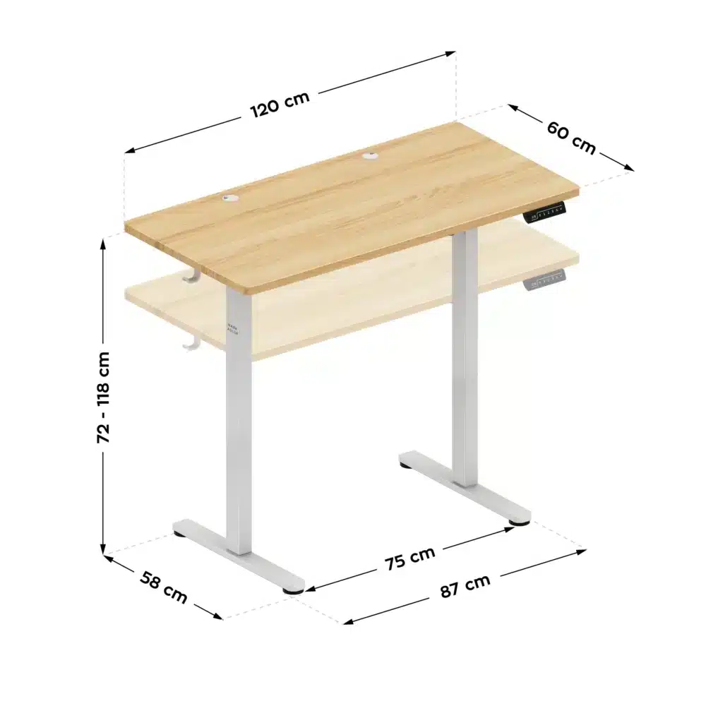 leader6.9 craft dimensions Podesivi radni sto Mark Adler Leader 6.9 White Oak