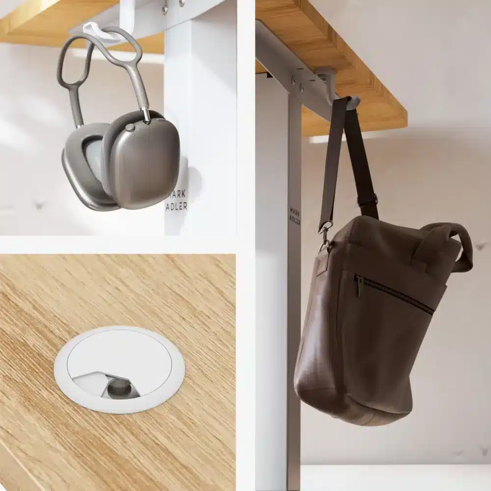 leader6.9 craft feature hook Podesivi radni sto Mark Adler Leader 6.9 White Oak