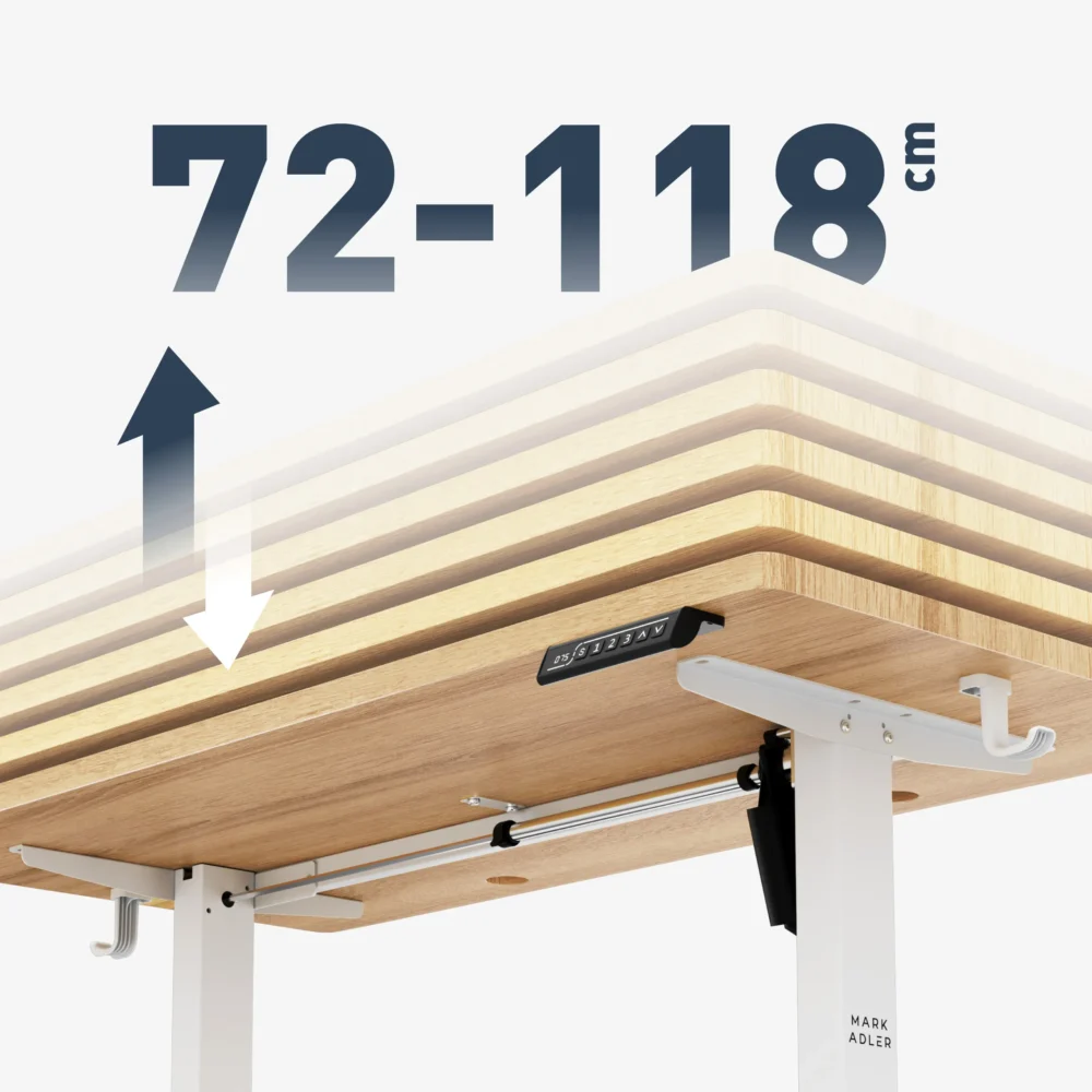 leader6.9 craft feature up down Podesivi radni sto Mark Adler Leader 6.9 White Oak
