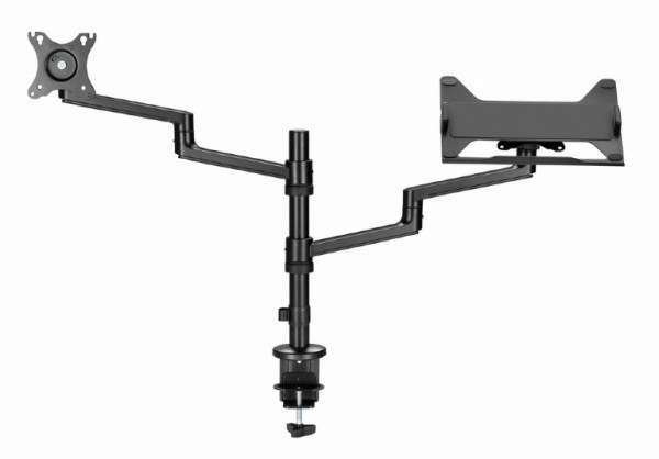 55574 MA-DA-04 Gembird Podesivi stoni drzac za monitor tilt, 17-32 max.8kg + nosac za laptop