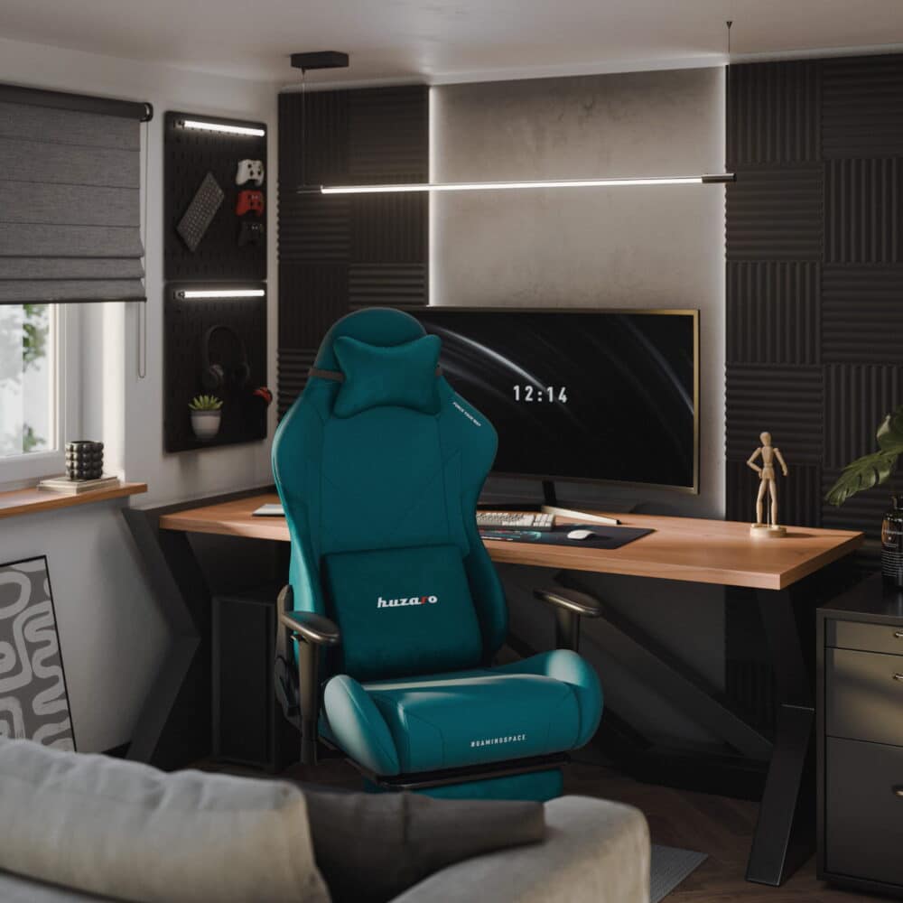 force 5 7 teal gaming room Square Gejmerska stolica Huzaro Force 5.7 Teal