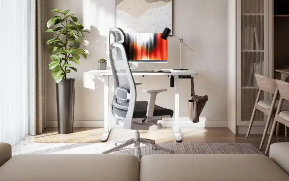 leader6.9 white arrangement Podesivi radni sto Mark Adler Leader 6.9 White