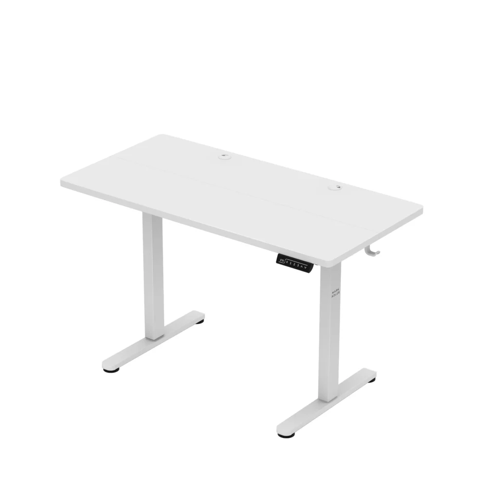 leader6.9 white bevel left Podesivi radni sto Mark Adler Leader 6.9 White