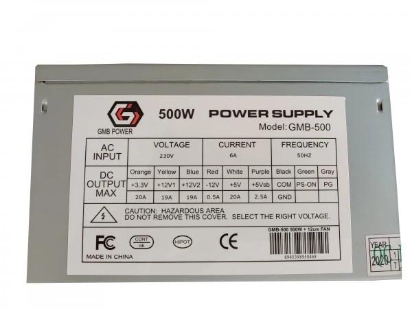 138256 Napajanje Gembird 500W - bulk