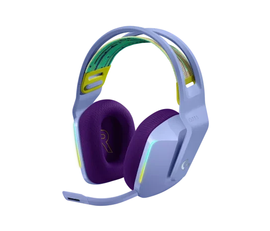 Gaming Bežične slušalice sa mikrofonom Logitech G733 Lightspeed Lilac