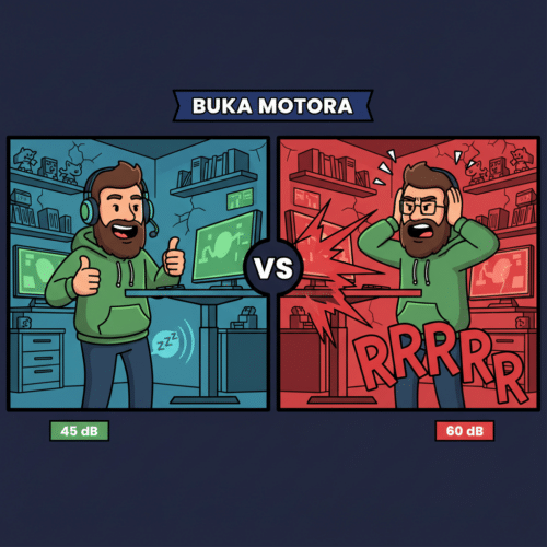 Buka motora podesivog stola — 45 dB tihi vs 60 dB bučni, razlika u svakodnevnoj upotrebi