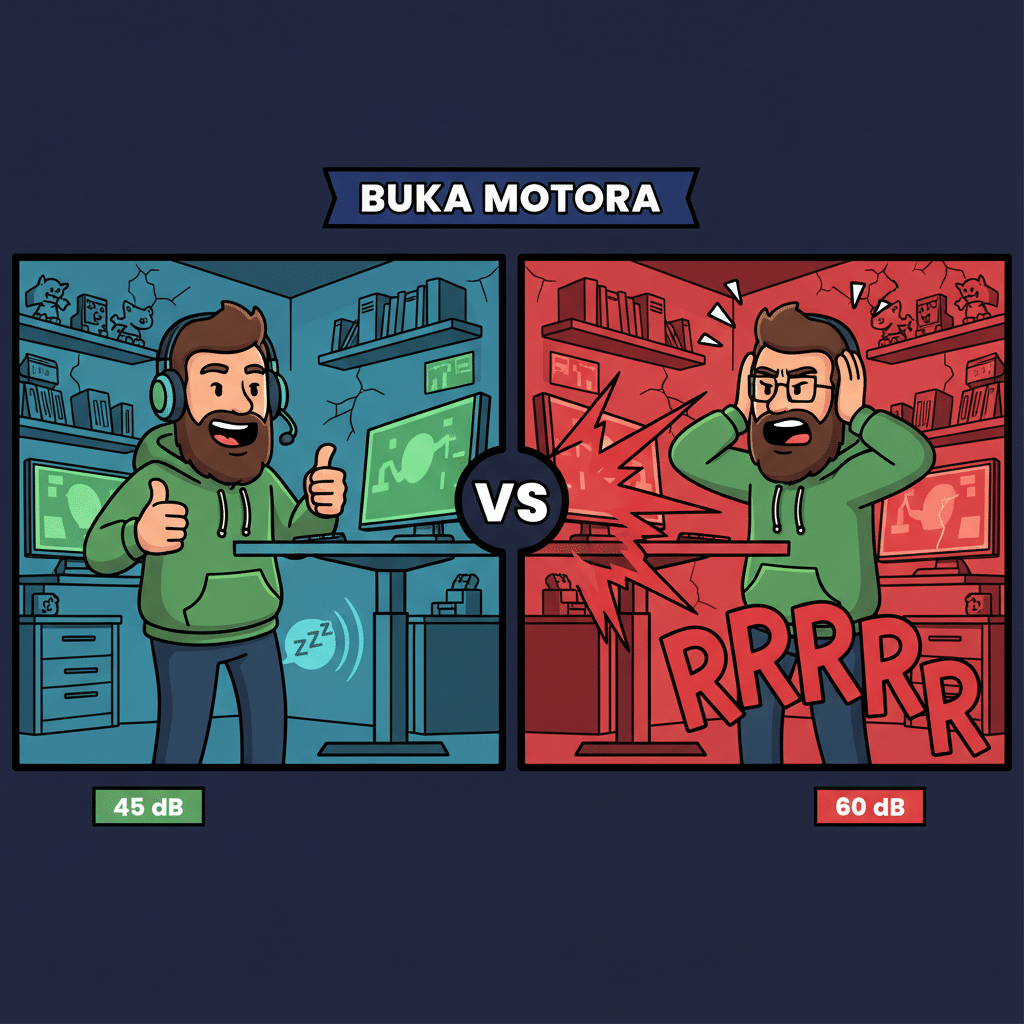 Buka motora podesivog stola — 45 dB tihi vs 60 dB bučni, razlika u svakodnevnoj upotrebi