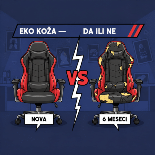 Eko koža na gaming stolici — da ili ne, razlika između dobre i loše varijante
