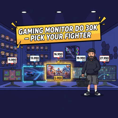 Gaming monitor do 30.000 dinara — 5 pickova po ceni i specifikacijama