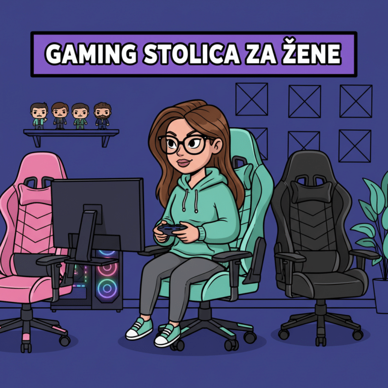 Gaming stolica za žene — ergonomija za drugačije telesne proporcije