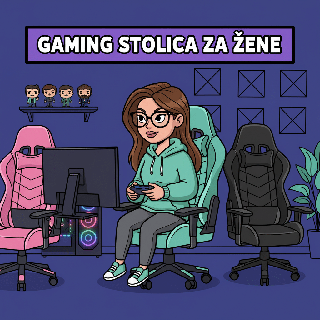 Gaming stolica za žene — ergonomija za drugačije telesne proporcije