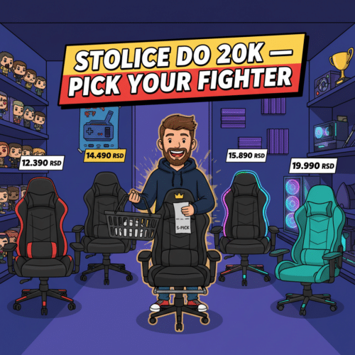 Gejmerske stolice do 20.000 dinara — 5 pickova pregled