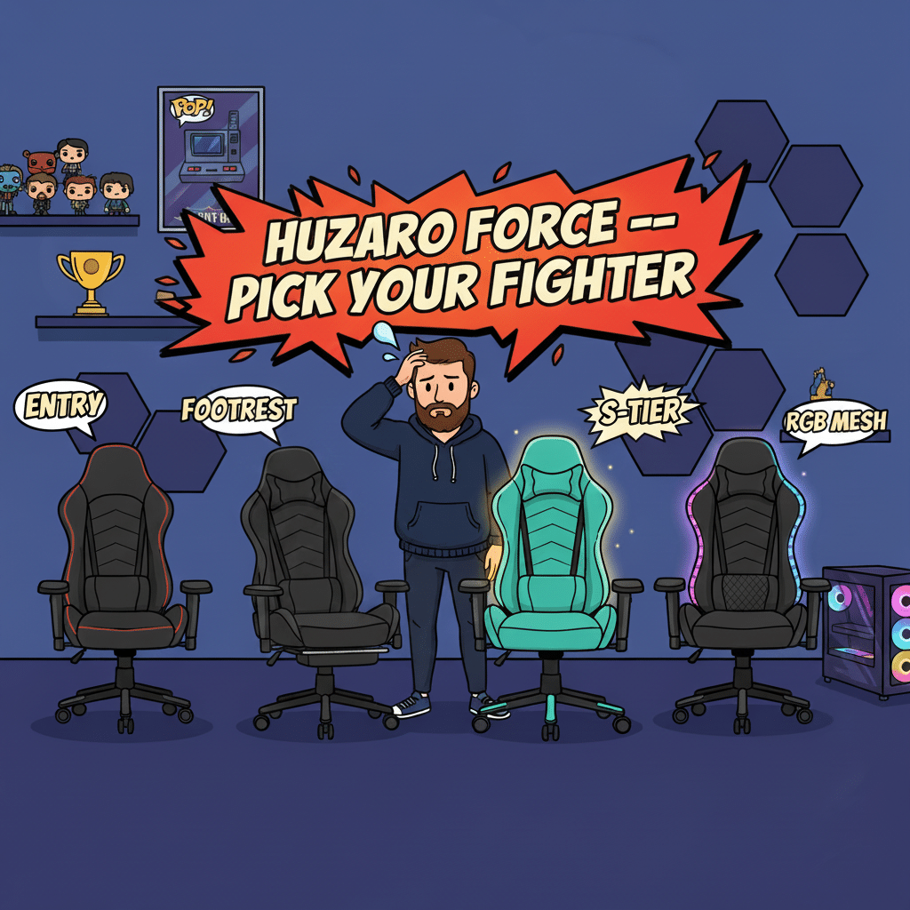 Huzaro Force serija — pick your fighter, poređenje 4 modela stolica