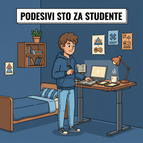 Podesivi sto za studente — ulaz u ergonomiju već na fakultetu