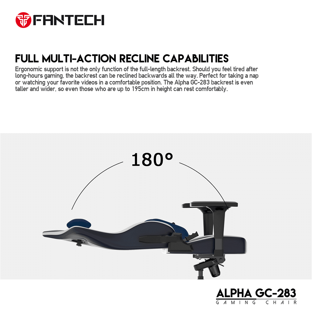 Gaming stolica Fantech Alpha GC-283 crvena — prednji prikaz