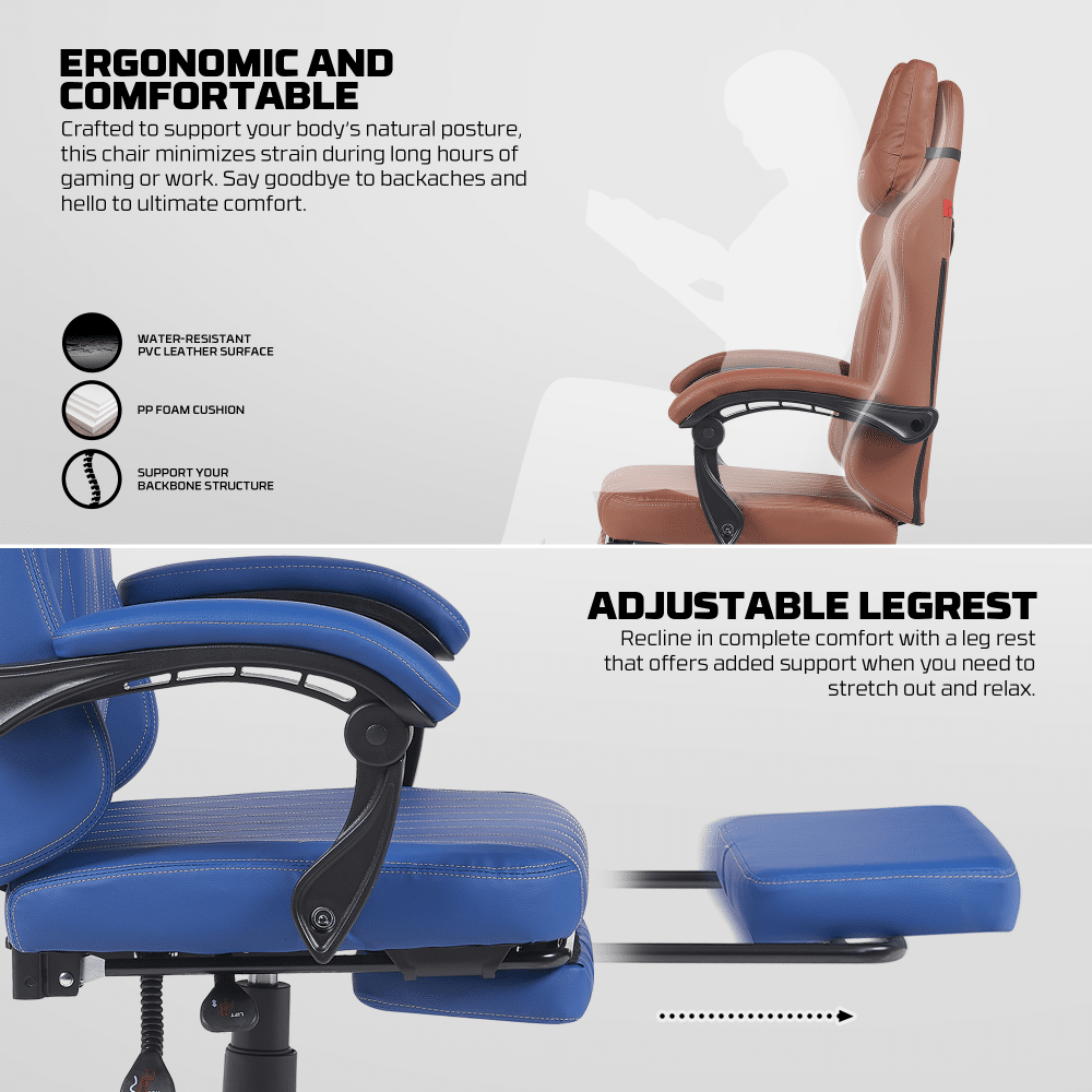 Gaming stolica Fantech GC193 braon — bočni prikaz