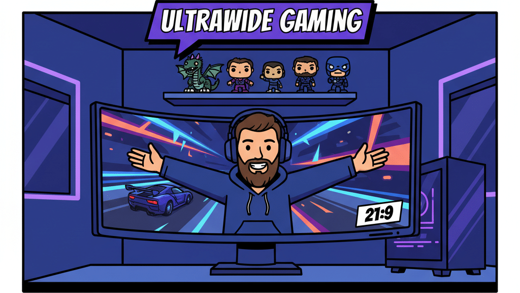 Ultrawide gaming monitor — 21:9 immersion za racing i simulation igre