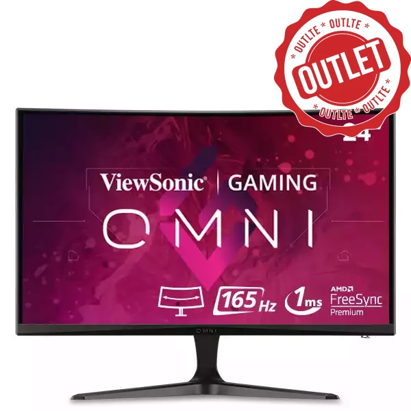 Gaming Monitor 24 ViewSonic Omni VX2418C 1920x1080/Full HD/165Hz/1ms/HDMI/DP/Curved Outlet