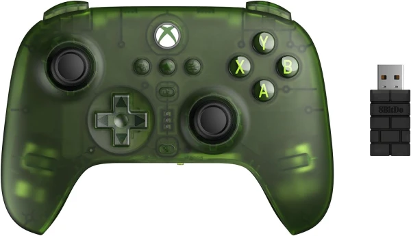 141741 Bežični gamepad 8BitDo Ulitmate 3 Multi Platform/BT/2.4GHz/Hall Effect/typeC/XBOX Transparent + Dock