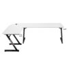 Huzaro Hero 7.0 White gaming sto bocni pogled sa Z-frame nogama